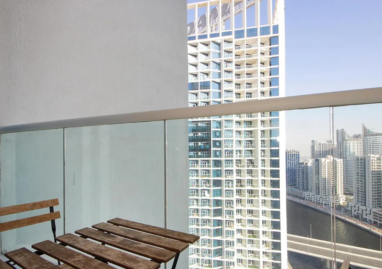 Modern Living Damac With Balcony & Waterfront Views Apartment Dubai